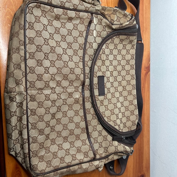 ORIGINAL GG CANVAS DIAPER BAG - Picture 1 of 9
